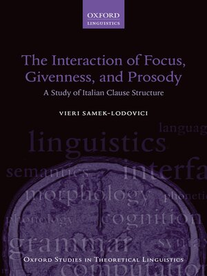 cover image of The Interaction of Focus, Givenness, and Prosody